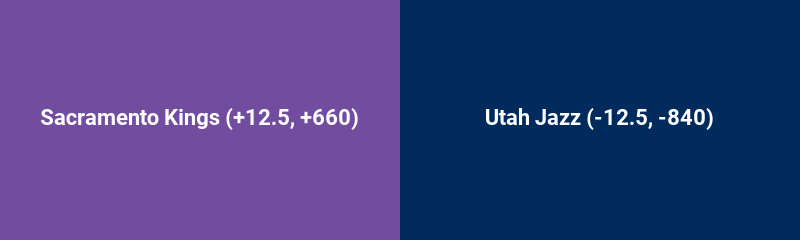 Sacramento Kings vs. Utah Jazz