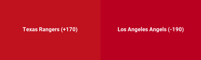 Texas Rangers @ Los Angeles Angels