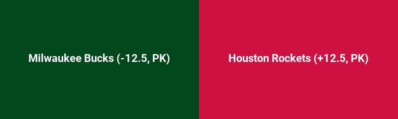 Milwaukee Bucks vs. Houston Rockets