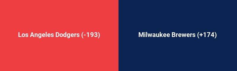 Los Angeles Dodgers @ Milwaukee Brewers