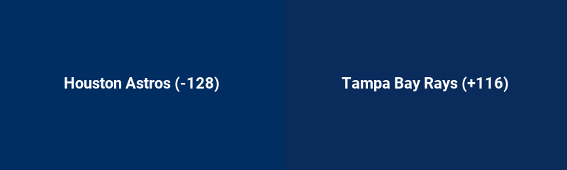 Houston Astros @ Tampa Bay Rays