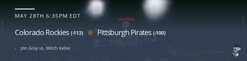 Colorado Rockies @ Pittsburgh Pirates - May 28, 2021