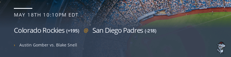 Colorado Rockies @ San Diego Padres - May 18, 2021