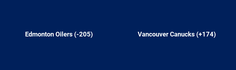 Edmonton Oilers vs. Vancouver Canucks