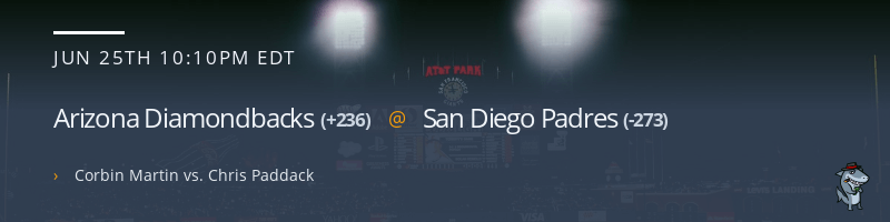 Arizona Diamondbacks @ San Diego Padres - June 25, 2021