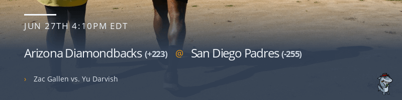 Arizona Diamondbacks @ San Diego Padres - June 27, 2021