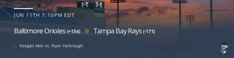 Baltimore Orioles @ Tampa Bay Rays - June 11, 2021