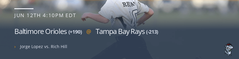 Baltimore Orioles @ Tampa Bay Rays - June 12, 2021