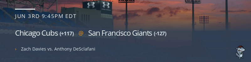 Chicago Cubs @ San Francisco Giants - June 3, 2021