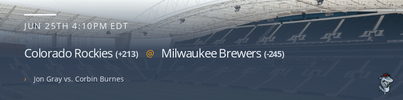 Colorado Rockies @ Milwaukee Brewers - June 25, 2021