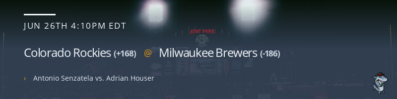 Colorado Rockies @ Milwaukee Brewers - June 26, 2021