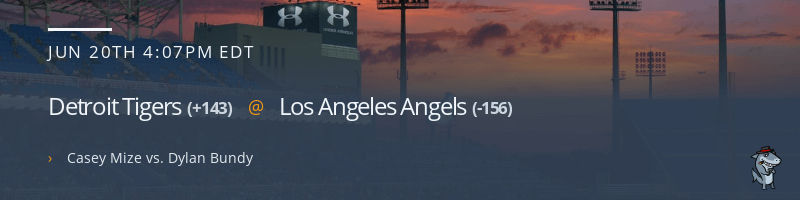 Detroit Tigers @ Los Angeles Angels - June 20, 2021