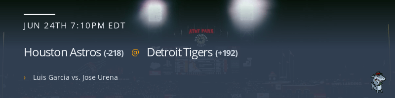 Houston Astros @ Detroit Tigers - June 24, 2021