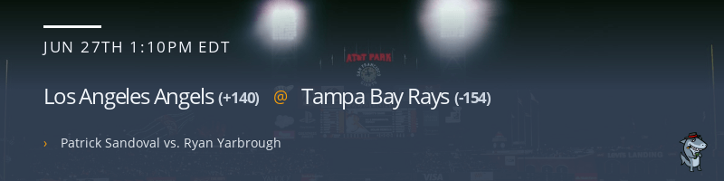 Los Angeles Angels @ Tampa Bay Rays - June 27, 2021