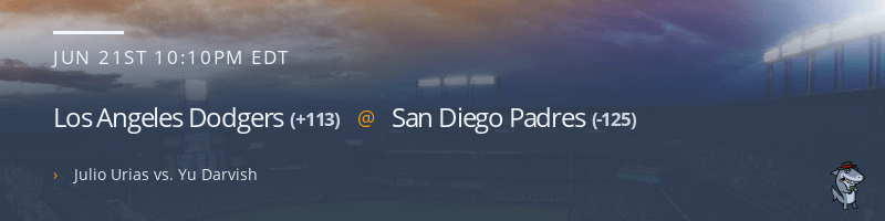 Los Angeles Dodgers @ San Diego Padres - June 21, 2021