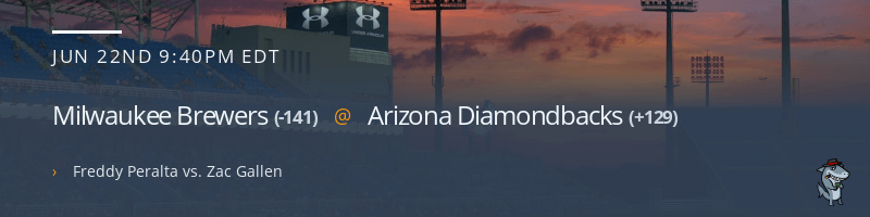 Milwaukee Brewers @ Arizona Diamondbacks - June 22, 2021