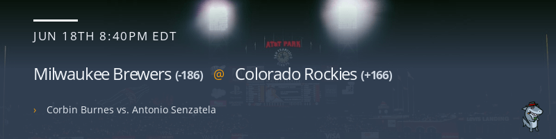 Milwaukee Brewers @ Colorado Rockies - June 18, 2021