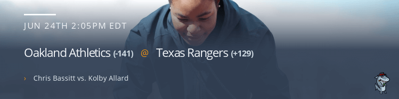 Oakland Athletics @ Texas Rangers - June 24, 2021