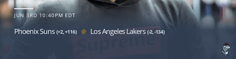 Phoenix Suns vs. Los Angeles Lakers - June 3, 2021