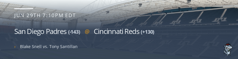 San Diego Padres @ Cincinnati Reds - June 29, 2021