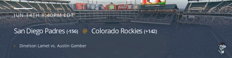 San Diego Padres @ Colorado Rockies - June 14, 2021