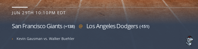 San Francisco Giants @ Los Angeles Dodgers - June 29, 2021