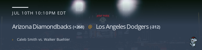 Arizona Diamondbacks @ Los Angeles Dodgers - July 10, 2021