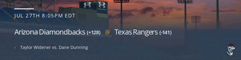 Arizona Diamondbacks @ Texas Rangers - July 27, 2021