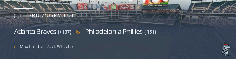 Atlanta Braves @ Philadelphia Phillies - July 23, 2021