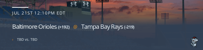 Baltimore Orioles @ Tampa Bay Rays - July 21, 2021