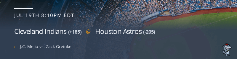 Cleveland Indians @ Houston Astros - July 19, 2021