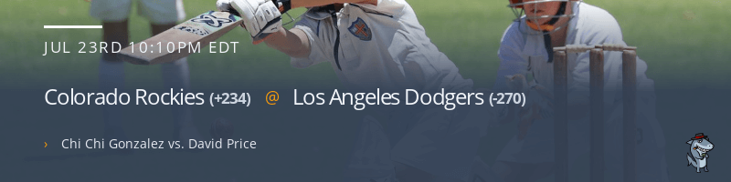 Colorado Rockies @ Los Angeles Dodgers - July 23, 2021