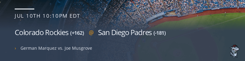 Colorado Rockies @ San Diego Padres - July 10, 2021