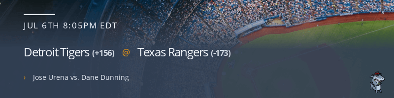 Detroit Tigers @ Texas Rangers - July 6, 2021