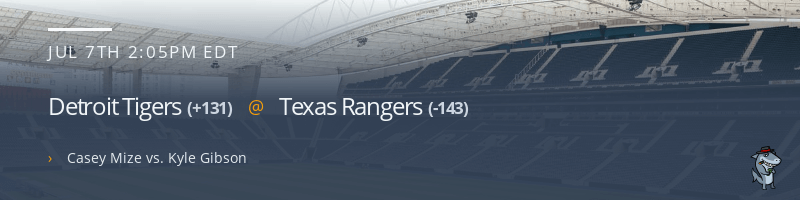 Detroit Tigers @ Texas Rangers - July 7, 2021