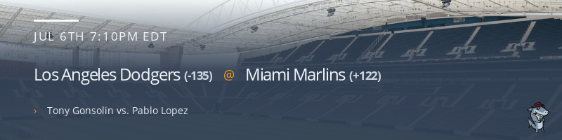 Los Angeles Dodgers @ Miami Marlins - July 6, 2021