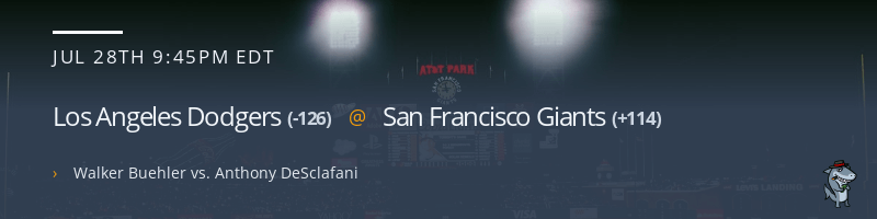 Los Angeles Dodgers @ San Francisco Giants - July 28, 2021