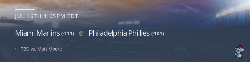 Miami Marlins @ Philadelphia Phillies - July 16, 2021