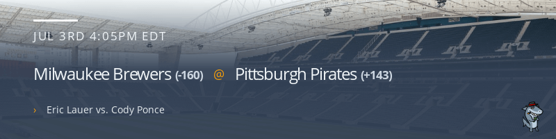 Milwaukee Brewers @ Pittsburgh Pirates - July 3, 2021