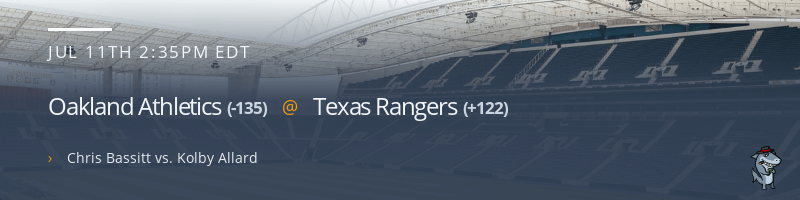 Oakland Athletics @ Texas Rangers - July 11, 2021