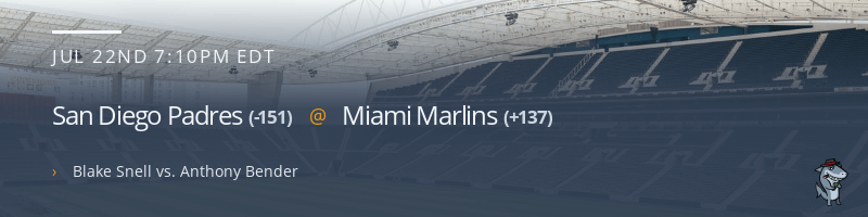 San Diego Padres @ Miami Marlins - July 22, 2021