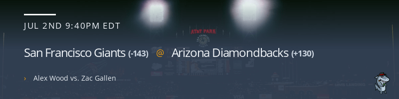 San Francisco Giants @ Arizona Diamondbacks - July 2, 2021