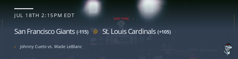 San Francisco Giants @ St. Louis Cardinals - July 18, 2021