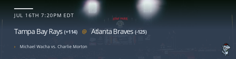 Tampa Bay Rays @ Atlanta Braves - July 16, 2021