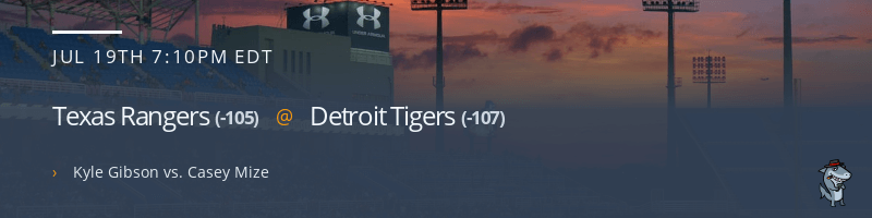 Texas Rangers @ Detroit Tigers - July 19, 2021