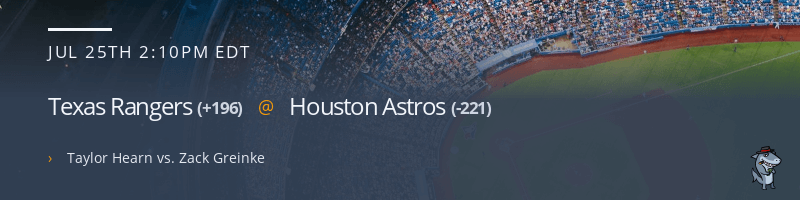 Texas Rangers @ Houston Astros - July 25, 2021