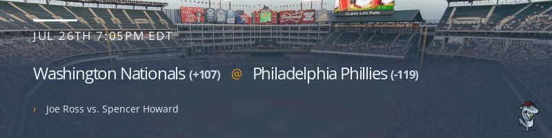 Washington Nationals @ Philadelphia Phillies - July 26, 2021