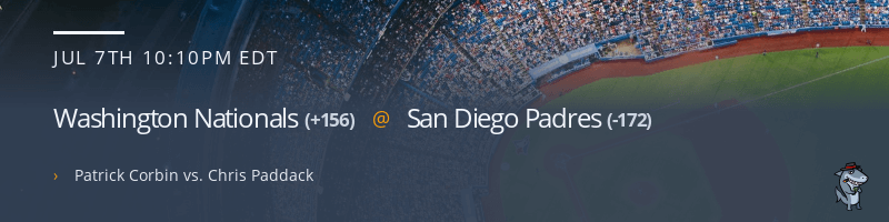 Washington Nationals @ San Diego Padres - July 7, 2021