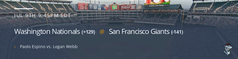 Washington Nationals @ San Francisco Giants - July 9, 2021