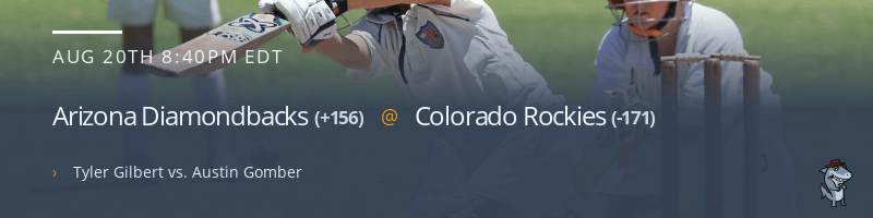 Arizona Diamondbacks @ Colorado Rockies - August 20, 2021